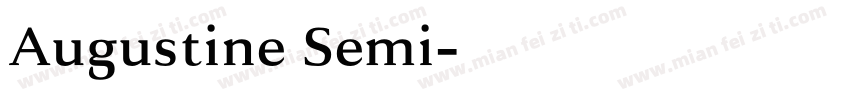 Augustine Semi字体转换